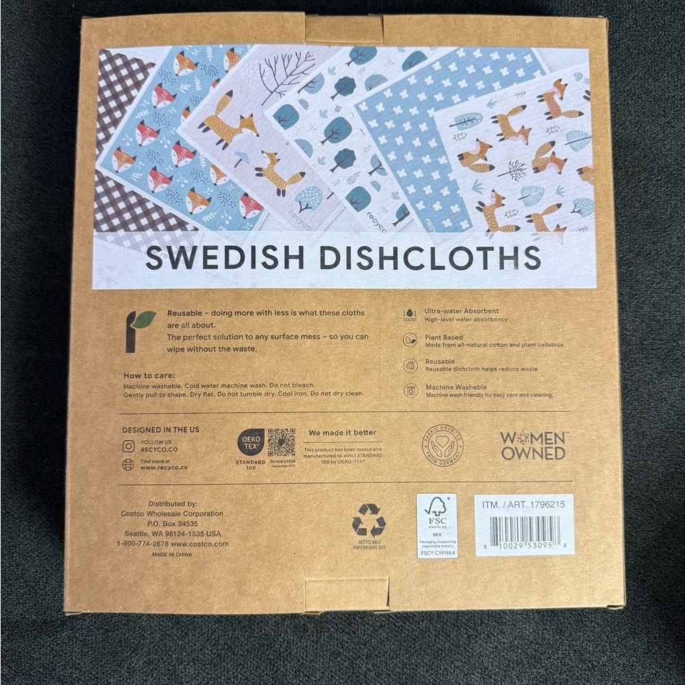 Swedish Dishcloths by [Brand] - Fox Design, Multicolor - Picture 2 of 3